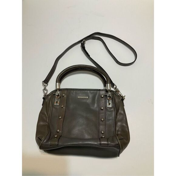 Rebecca Minkoff Leather Shoulder Bag, grey with Silver hardware. Heavy! - Picture 14 of 16
